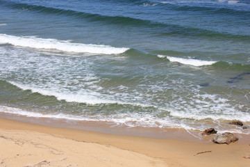 footprints on the beach