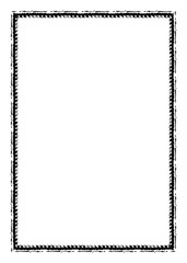 Abstract Decorative Black & White Edge. Type Text Inside, Use as Overlay or for Layer Mask.