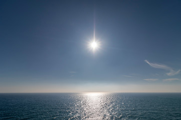 Fototapeta premium Aerial view of Costa del Sol from 