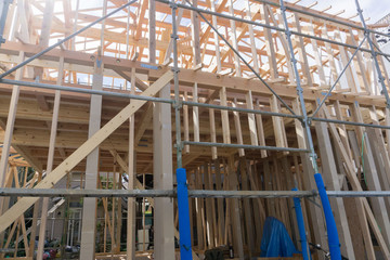 建設現場 木造住宅