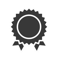 Badge vector, Online shopping solid style icon