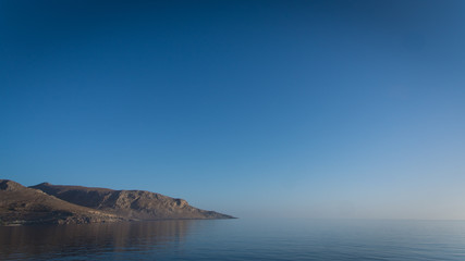 Paysage marin grec en pose longue