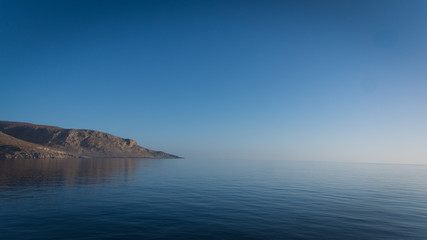 Paysage marin grec en pose longue