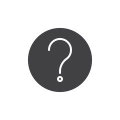 Question mark vector icon. filled flat sign for mobile concept and web design. Asking questions simple solid icon. Ask for help symbol, logo illustration. Pixel perfect vector graphics