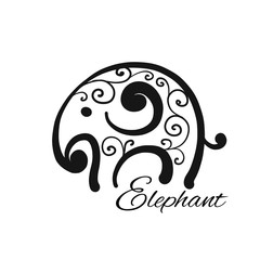 Ornate elephant, sketch for your design