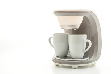coffee maker machine on white background
