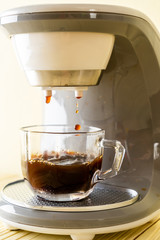 coffee maker machine making coffee