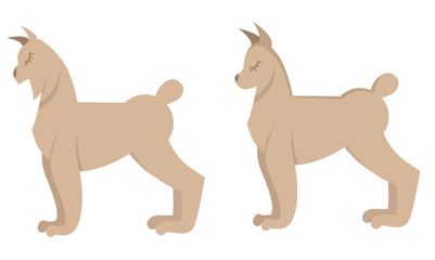 Cartoon character isolated on white background