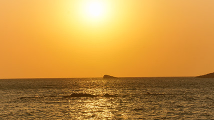 Coucher de soleil ciel en fusion