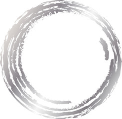 丸　円　銀　筆文字