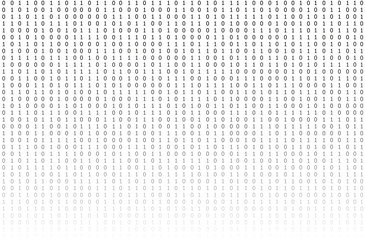 Vector Binary Code Background, Gradient Texture, Technology Concept.