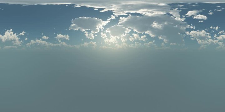 VR 360 degree Panoramic Sky and Clouds. ready for use in 3D environment
