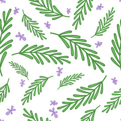 Rosemary doodle pattern