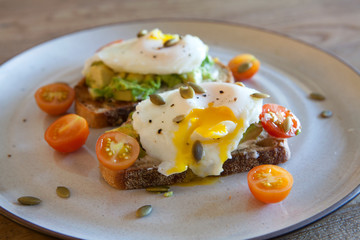 Avocado Toast with Poached Egg