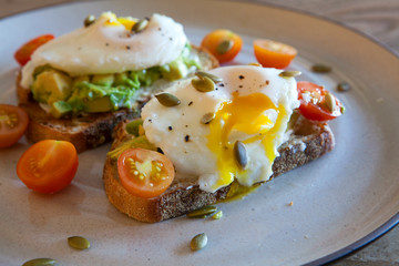 Avocado Toast with Poached Egg