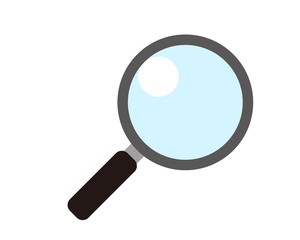 虫眼鏡　ルーペ　拡大鏡　ベクター