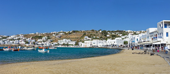 Fototapeta na wymiar Ville de Mykonos, Cyclades, Grèce