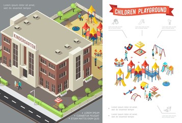 Isometric Children Playground Concept