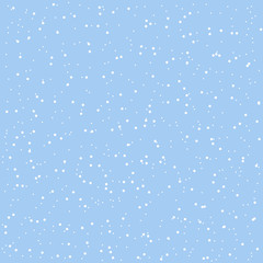 Falling snow background. Holiday landscape with snowfall. Vector illustration. Winter snowing sky. Eps 10.