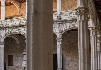 Architectural elements in a medieval castle