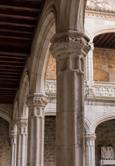 Architectural elements in a medieval castle