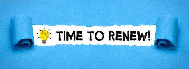 Time to renew!