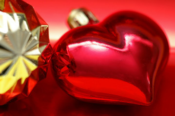 heart with red ribbon