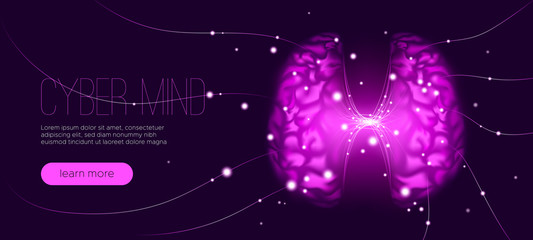 Cyber Mind Concept, Artificial Intelligence.