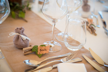 Décoration de table de mariage