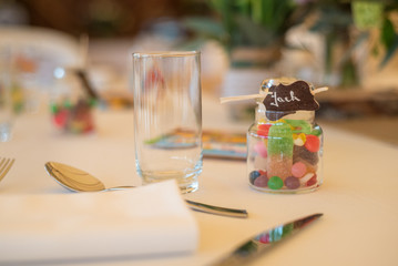 Décoration de table de mariage