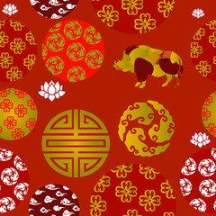 Chinese New Year Seamless Patern