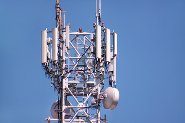 Telecommunication network repeaters, base transceiver station. Tower wireless communication antenna...
