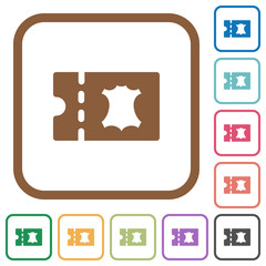 Leather goods discount coupon simple icons