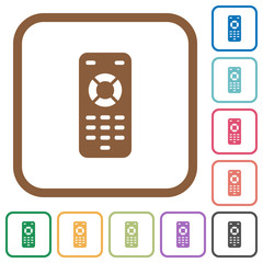 Remote control simple icons