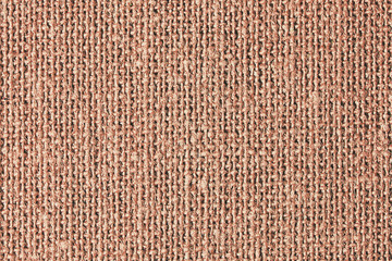 Country retro brown fabric texture. Rustic canvas backdrop for graphic design.