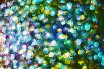 Blurry bokeh confetti glitter for graphic design background.