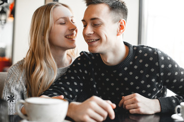 Fototapeta premium Happy couple are laughing