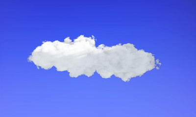 clouds over sky 3d render