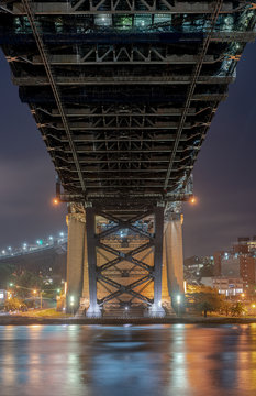 Harbour bridge Sydney shot from the bottom of the bridge