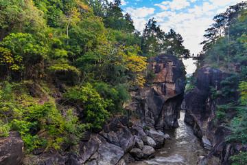 Beautiful  stream and canyon in Ob-Luang National Park, Chiangmai province, Thailand.