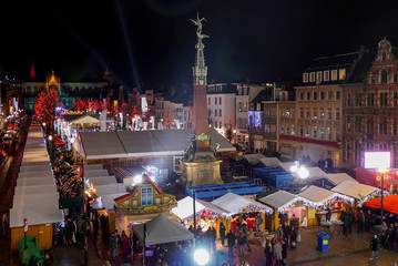 Weihnachtsmarkt Brüssel - obrazy, fototapety, plakaty