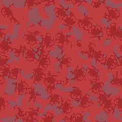 UFO camouflage of various shades of red, pink and purple colors