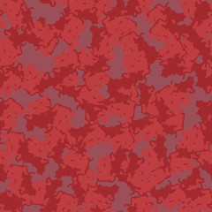 UFO camouflage of various shades of red, pink and purple colors