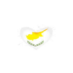 Obraz premium Cyprus flag, vector illustration on a white background