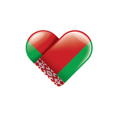Belarus flag, vector illustration on a white background