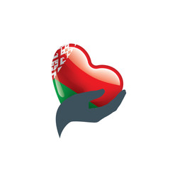 Belarus flag, vector illustration on a white background