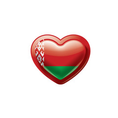Belarus flag, vector illustration on a white background