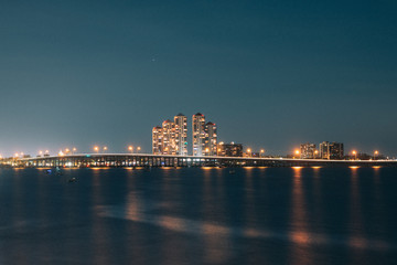 Fototapeta na wymiar Fort Myers at night