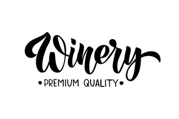 Wine lettering