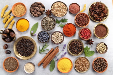 Spices and herbs.